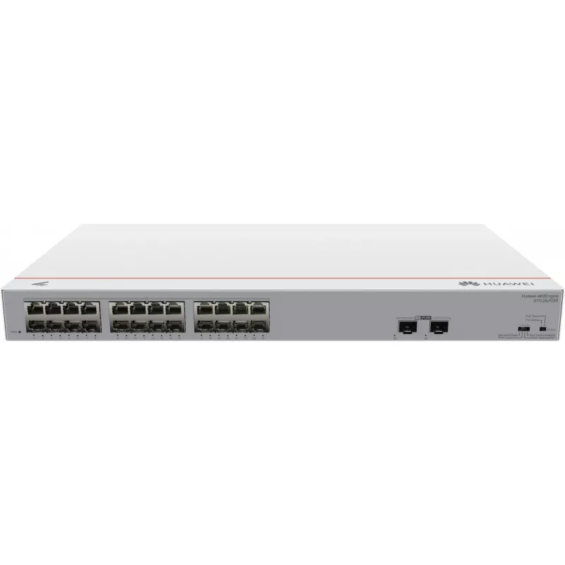 HUAWEI eKit S110 séria S110-24LP2SR neupravovaný L2 Gigabit Ethernet (10/100/1000) Power over Ethernet (PoE) 1U sivý