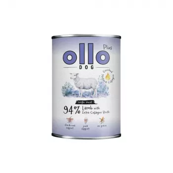 Ollo Plus kolagén jahňacie 400g konzerva pre psov