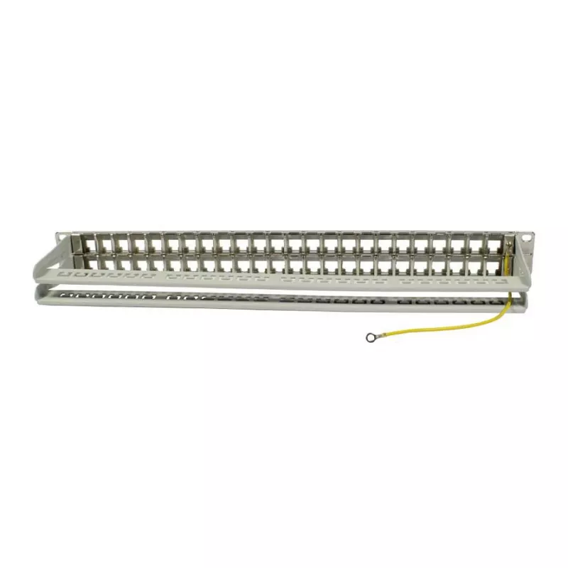 Synergy 21 S216339 Keystone patch panel 19" pre 48 modulov, 1U, svetlosivý