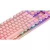 Deltaco GAM-021-RGB-P-DE - plná veľkosť (100%) - USB - membránové spínače - QWERTZ - ružová