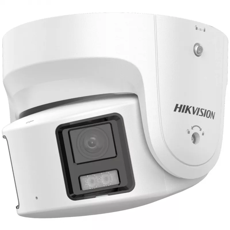 IP kamera Hikvision DS-2CD2387G2P-LSU/SL (4mm)(C) ColorVu panoramatická typu turret, 8 MP, 4 mm, 180°, IP67, PoE, biela