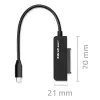 QOLTEC SATA adaptér 52269 pre 2,5-palcový disk na USB-C, podporuje až do 2 TB