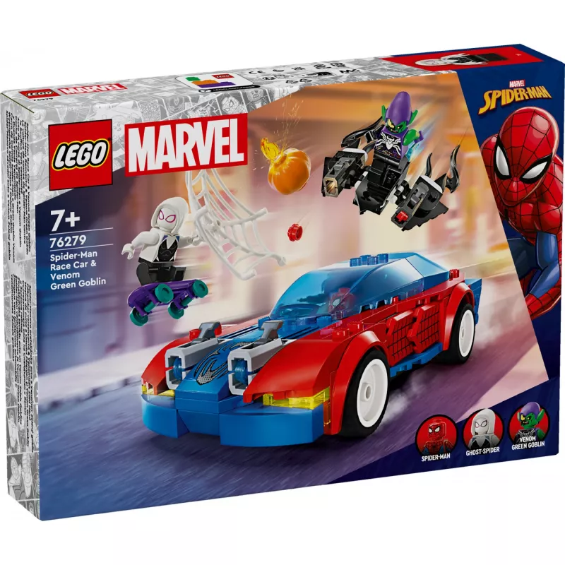 LEGO Marvel 76279 Spider-Man pretekárske auto & Venom Green Goblin stavebnica