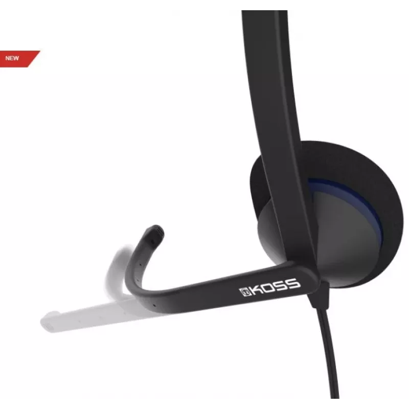 Koss | slúchadlá | CS195 USB | káblové | on-ear | mikrofón | čierna