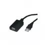 USB predlžovací kábel ROLINE 5m 1 port čierny