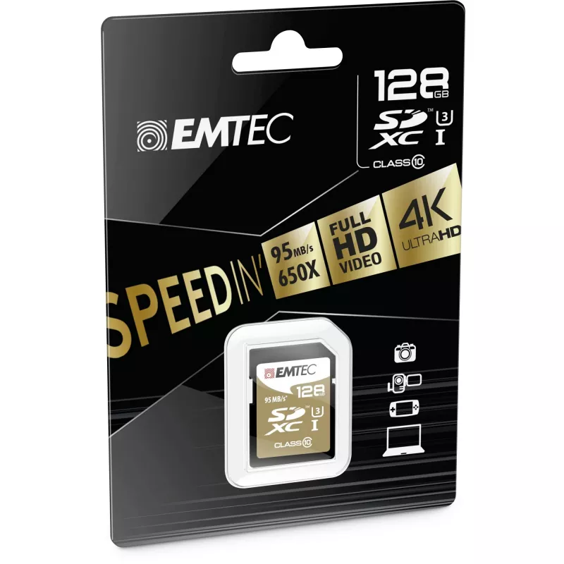 Emtec SDXC 128 GB Class10 Speedin 128 GB SDXC Class 10 pamäťová karta (ECMSD128GXC10SP)