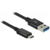 DeLOCK Premium - USB kábel - 24-pin USB Type-C (samec) - na - 9-pin USB Type-A (samec) - 1,0 m (USB 3.1 Gen2) - čierny (83983)