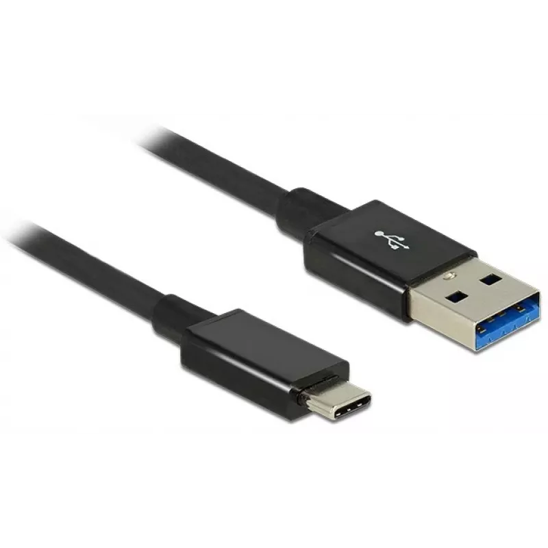 DeLOCK Premium - USB kábel - 24-pin USB Type-C (samec) - na - 9-pin USB Type-A (samec) - 1,0 m (USB 3.1 Gen2) - čierny (83983)