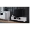 Cama TV stojan VIVA 180 biely/biely lesklý + čierny