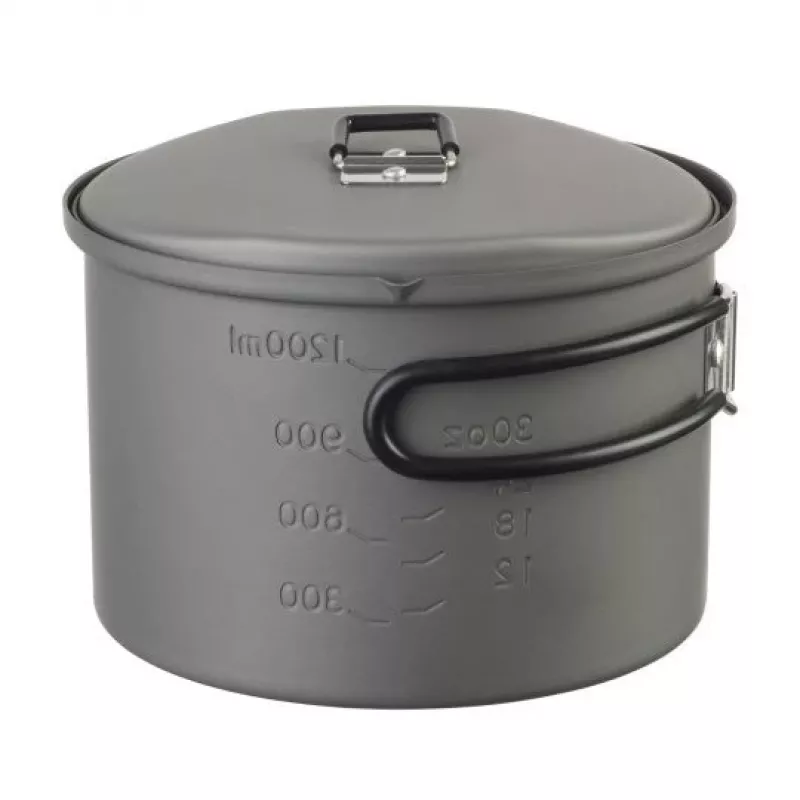 ESBIT PT1600HA kempingový hrniec 1,6 L hliník, čierna