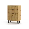 SCANDI 4S štíhla dub ARTISAN komoda