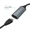 USB-C na USB-A a HDMI 4K 30Hz adaptér QOLTEC z hliníka