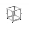 19-palcový otvorený rack LANBERG 12U, nastaviteľná hĺbka 600-1100 mm, sivý