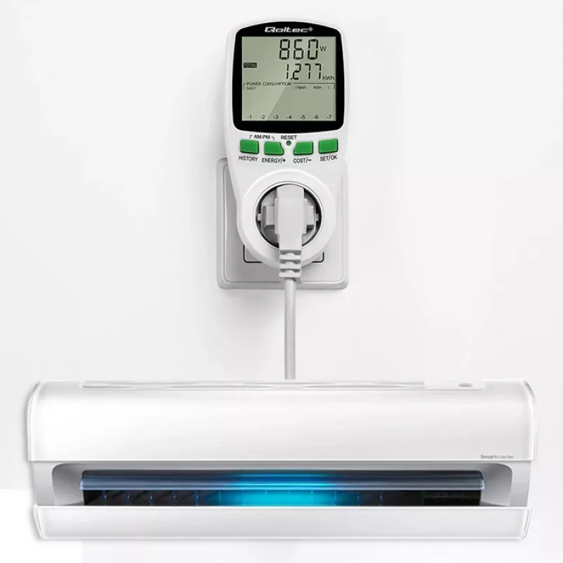 Merač výkonu QOLTEC PM0627 3680W s históriou — QOLTEC PM0627 3680W