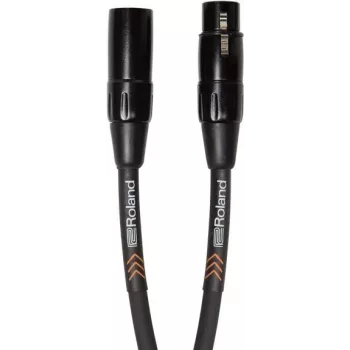 Mikrofónový kábel Roland RMC-B20 — symetrické vysokokvalitné XLR konektory, 3-pinový symetrický audio kábel