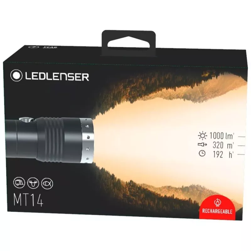 Led Lenser MT14 ručná baterka čierna,strieborná