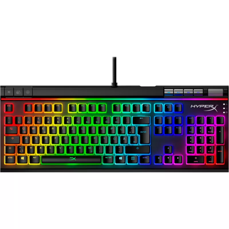 HyperX Pudding Keycaps – kompletná sada klávesov – ABS – čierna (DE-layout) – klávesové krytky – ABS – čierna