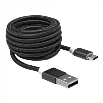 Sbox USB->Micro USB M/M 1,5 m USB-10315B čierny