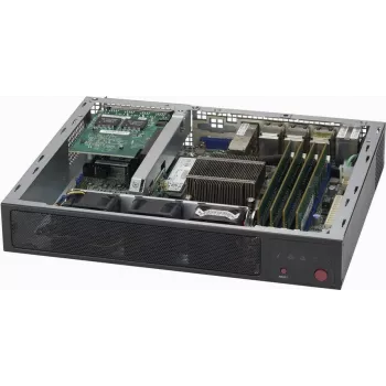 Super Micro Supermicro SCE300 - Rack - rack-montovateľný - 1U - FlexATX - čierna (CSE-E300)
