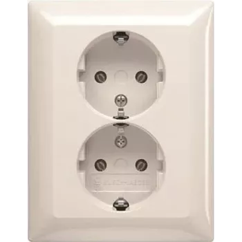 BUSCH JAEGER BJ 202 EUJ-914 SCHUKO® dvojzásuvka. úplná krycia doska