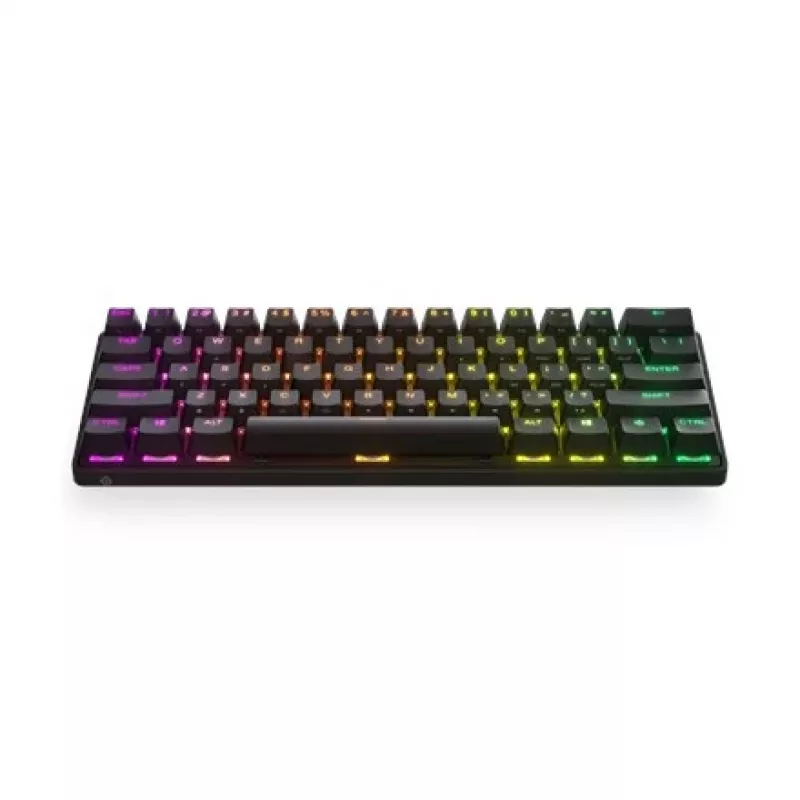 Mechanická herná klávesnica STEELSERIES Apex Pro Mini Wireless — 60% formát, USB + RF Wireless + Bluetooth, QWERTY US, čierna