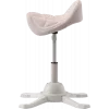 Up Up Toronto ergonomická balančná stolička biela, ivory látka, dlhší plynový pružinec