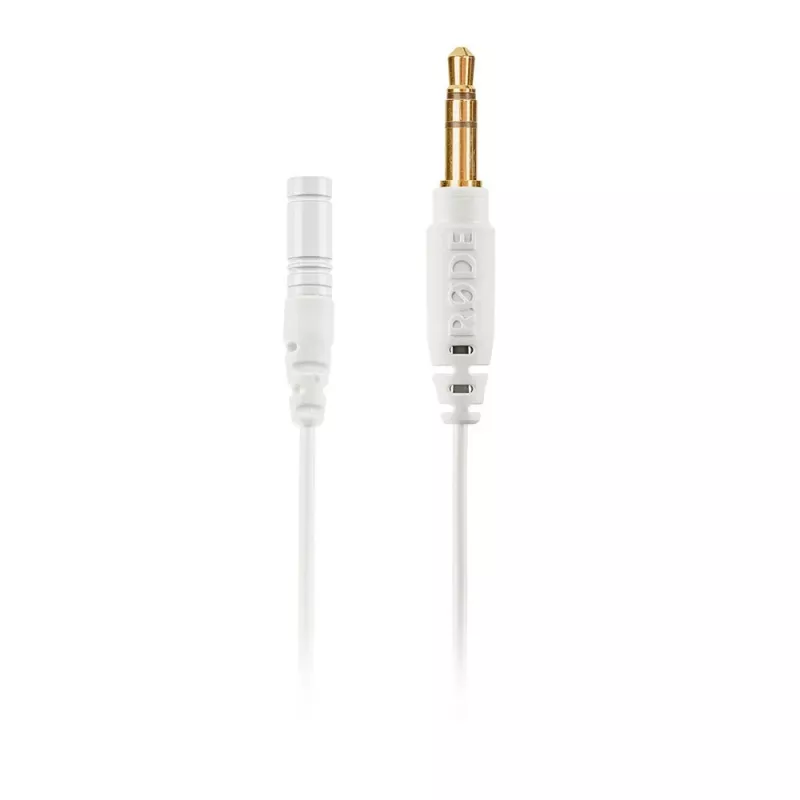 RØDE LAVALIER GO - mikrofón čierny, biely klipsový mikrofón