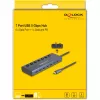 DeLOCK 63410 USB 3.2 Gen 1 Type-C hub 5000 Mbit/s modrý