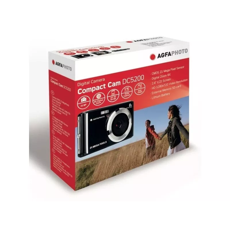 AgfaPhoto Compact DC5200 kompaktný fotoaparát 21 MP CMOS 5616 x 3744 pixelov modrý (DC5200-BL)