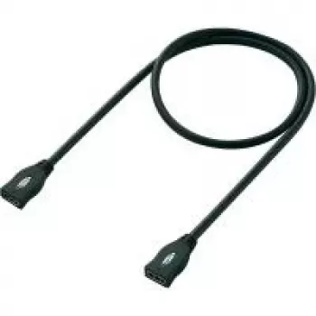 HDMI predlžovací kábel SpeaKa professional 1m čierny — 1x HDMI konektor samica na 1x HDMI konektor samica