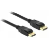 Delock - DisplayPort kábel - DisplayPort (M) na DisplayPort (M) - 3 m - uzamykateľný - čierny