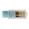 Delock konzolový adaptérový kábel USB 2.0 na sériový RS-232 RJ45, 3 m, modrý