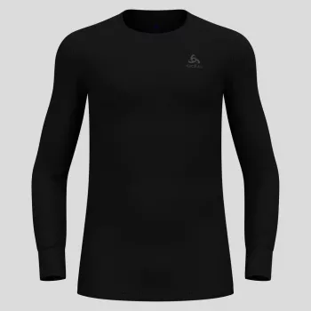 Odlo BL TOP okrúhly výstrih dlhý rukáv ACTIVE WARM ECO pánske tričko, veľkosť M, čierna