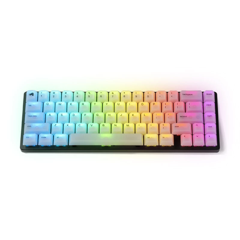 Mechanická sada keycapov Triton Glorious Polychroma RGB — 115 klávesov, tvarovaný profil