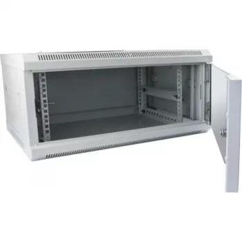 Nástenný rack ALLNET ALL-SMC6412GRAU 12U, nosnosť 50 kg, zámok na kľúč, sivý