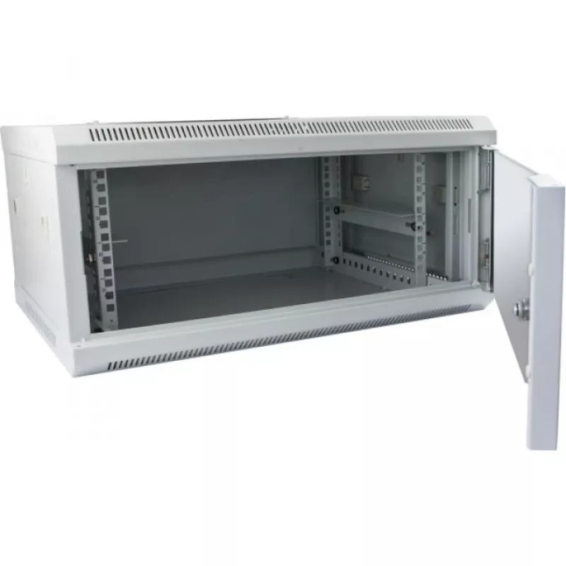 Nástenný rack ALLNET ALL-SMC6412GRAU 12U, nosnosť 50 kg, zámok na kľúč, sivý