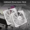 Corsair RS140 Dual Pack skrinkové ventilátory, 140 mm, biele, CO-9050195-WW