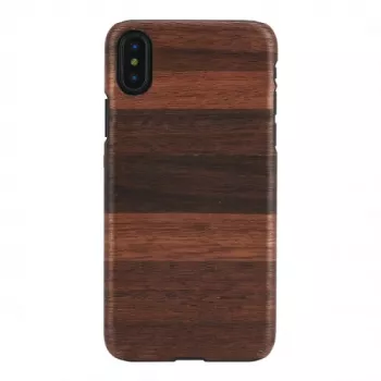 Puzdro na smartphone man and wood pre iPhone X/XS — fango čierna
