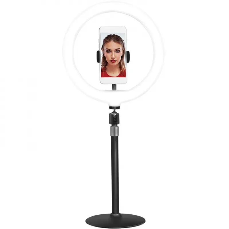 LogiLink prstencové svetlo so statívom a diaľkovým spúšťačom pre smartfóny od 10,16 cm – 17,78 cm (4 – 17,80 cm (7)), – 1 ks (AA0152)