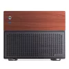 Jonsbo N4 Microtower skriňa čierna robustná oceľ kompaktná PC skriňa