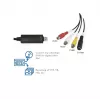 LogiLink USB 2.0 A/V grabber. USB A/M na 3xCinch + MiniDIN5/F. čierny