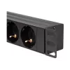 LogiLink – rozvod napájania (do racku) – 3500 Watt – vstup CEE 7/7 – výstupné konektory: 8 (2 x USB, 8 x CEE 7/7) – 1U – 4