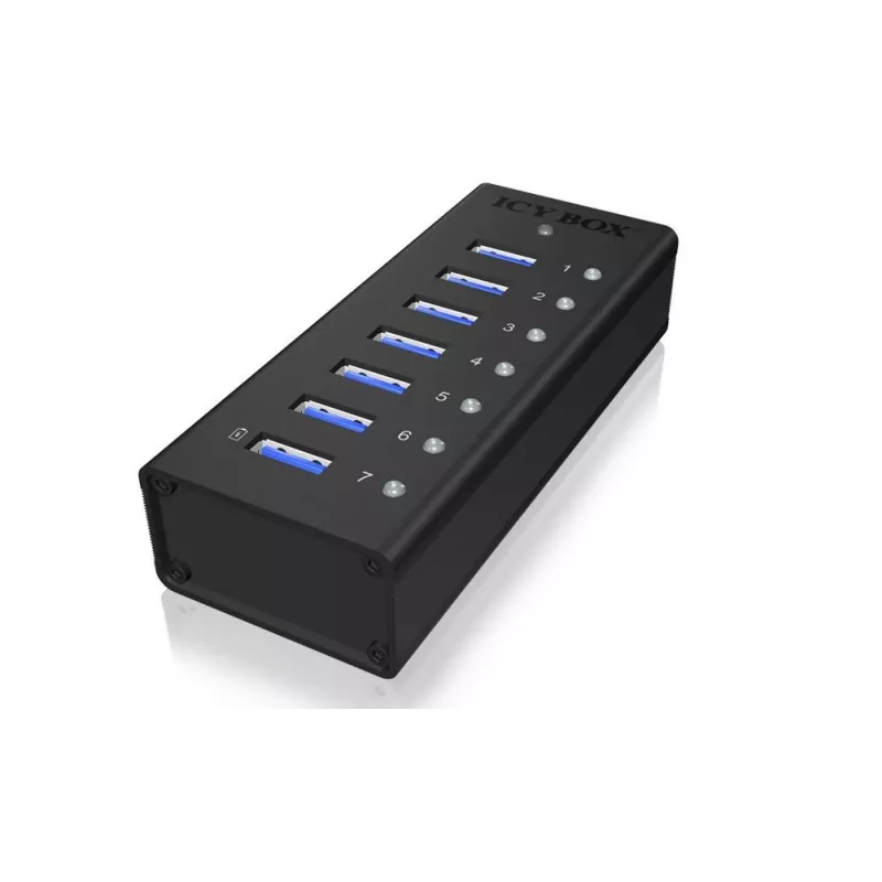 ICY BOX IB-AC618 USB 3.2 Gen 1 (3.1 Gen 1) Type-B 5000 Mbit/s čierny