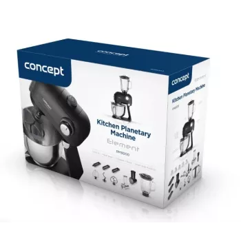 Stolový mixér Concept RM8000 - 1200 W kuchynský robot, čierny