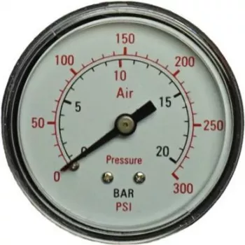 Manometer Aerotec zadný prípoj vonkajší závit 1/4 palca model 9414582