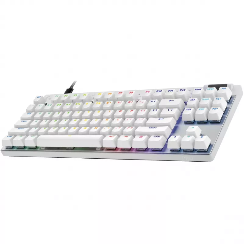 Logitech G PRO X TKL RAPID herná klávesnica, QWERTZ rozloženie, biela (920-013240)