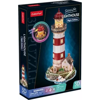 3D puzzle 72 dielov lampáše nočná verzia