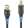 USB kábel PureLink FI-U200-015 1.5m USB-A USB-B USB 2.0 čierny modrý