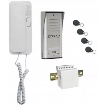 Interkom Cyfral Cosmo 1-TENANT strieborná