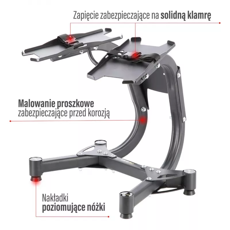 Nastaviteľný stojan na jednoručky Hms Premium STR10 Pro